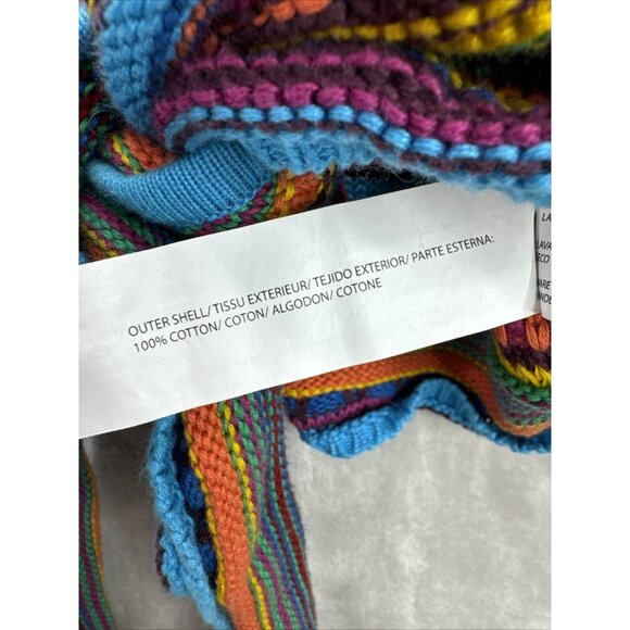 All Things Mochi Lana Wrap Top in Multi Rainbow Crop Sweater Knit Size XS - Picture 9 of 12